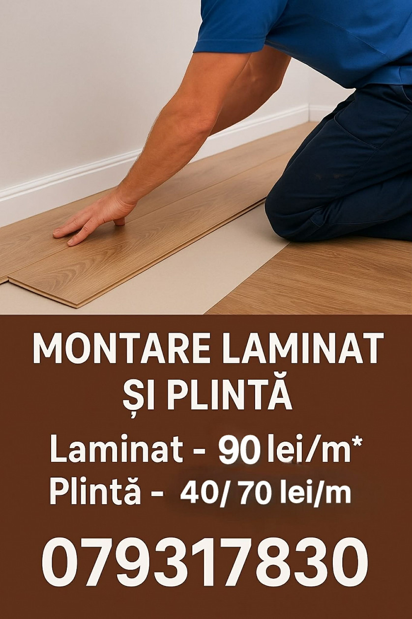 Montare laminat si plinta изображение 5