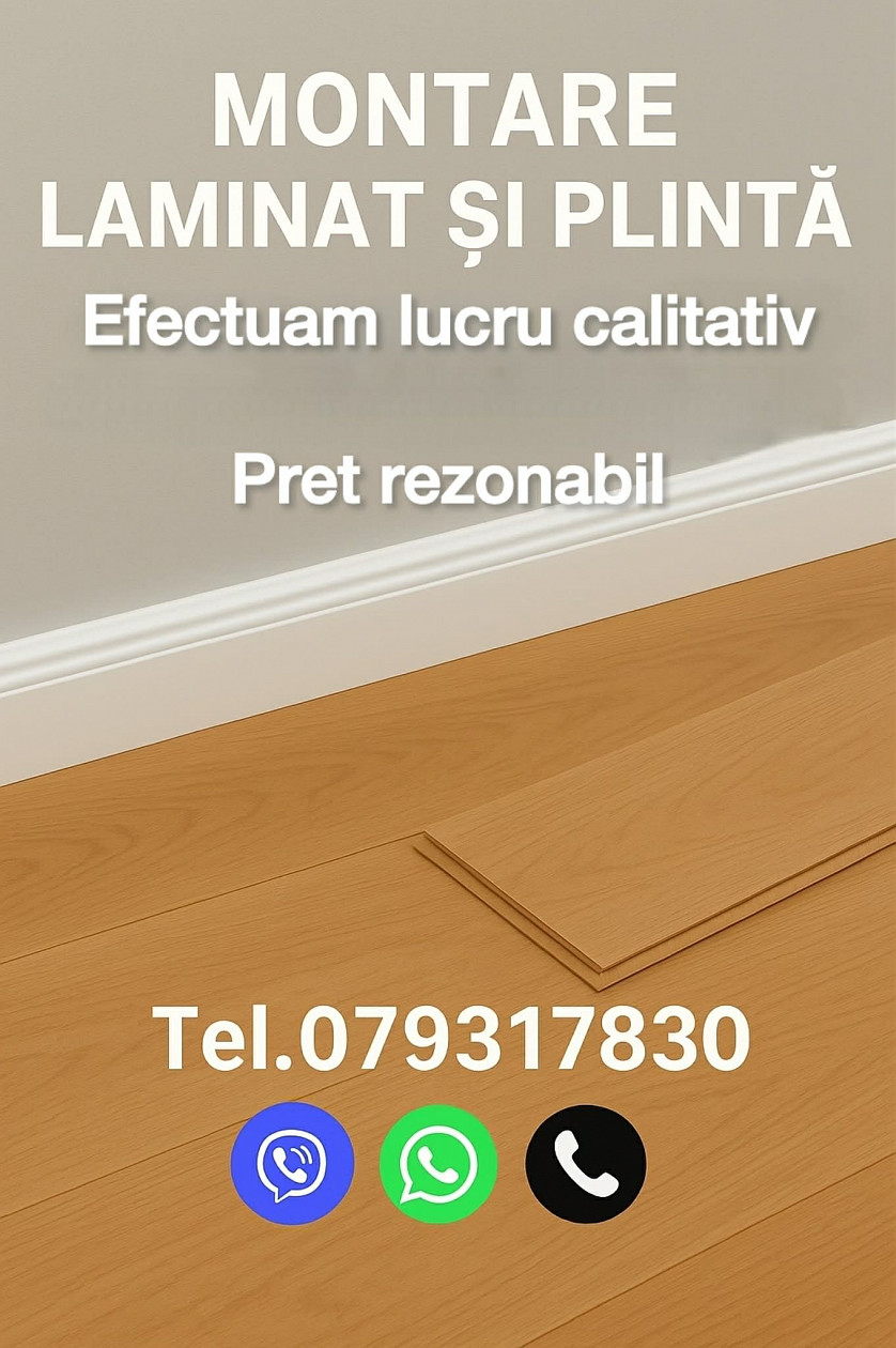 Montare laminat si plinta изображение 7