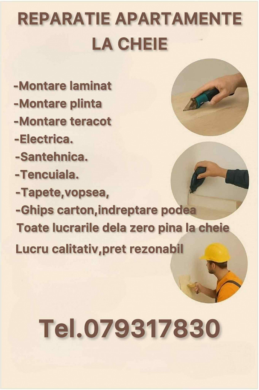 Reparatie in apartamente lacheie imagine 1