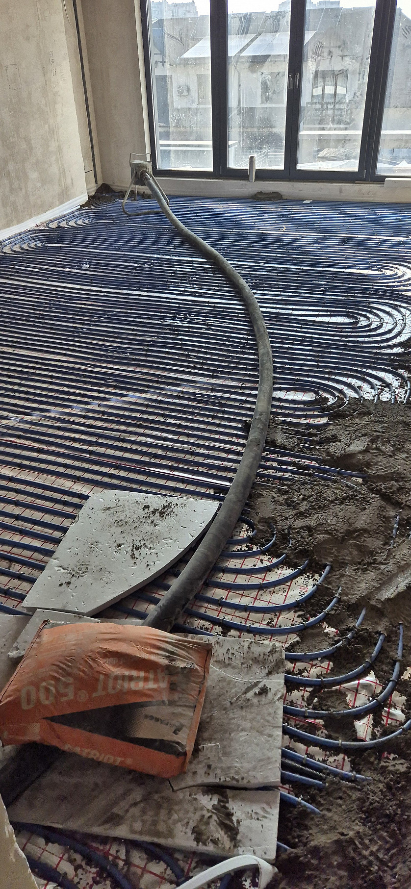 Șapă mecanizata semiumeda. Стяжка полусухая изображение 4