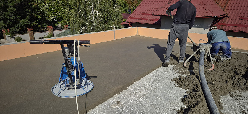 Șapă mecanizata semiumeda. Стяжка полусухая изображение 1